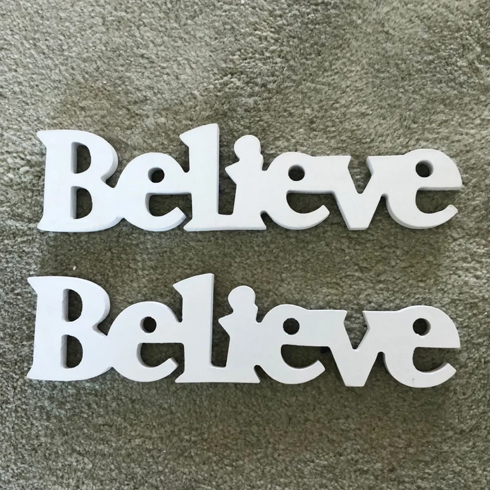 “BELIEVE” Wooden Wall Art/Accent